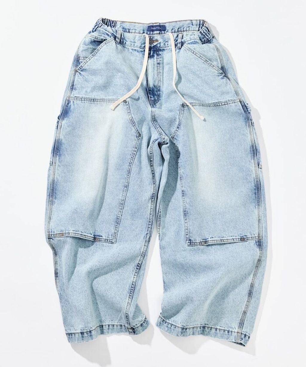 NAUTICA 寬版剪裁牛仔工裝褲_2