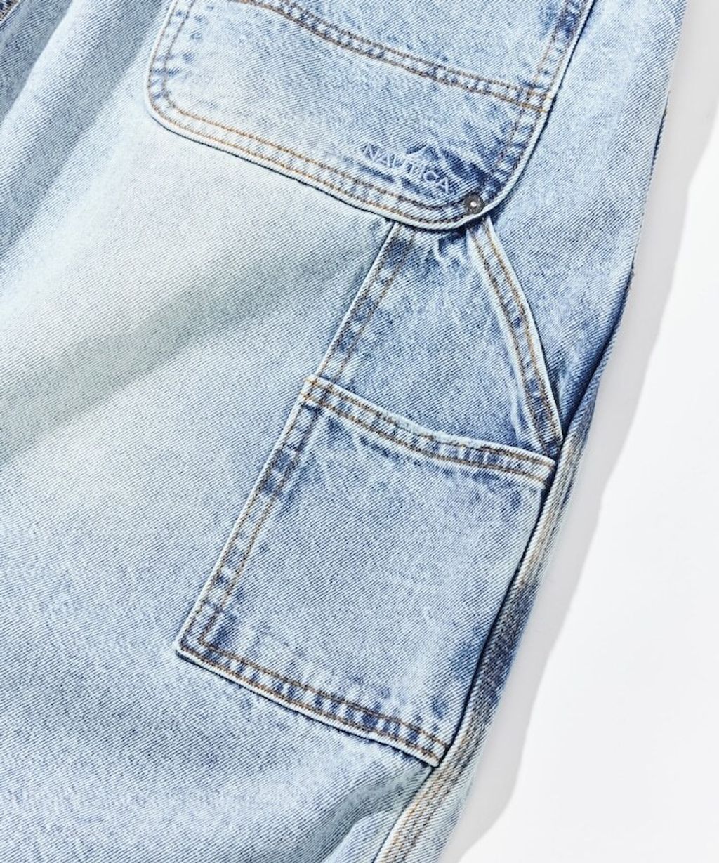 NAUTICA 寬版剪裁牛仔工裝褲_28