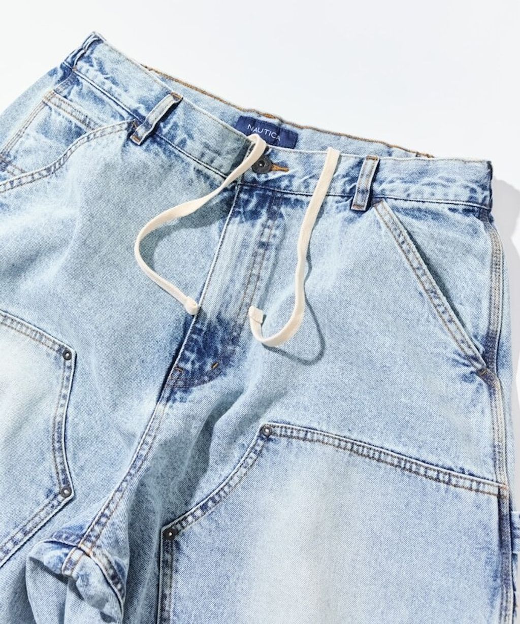 NAUTICA 寬版剪裁牛仔工裝褲_16