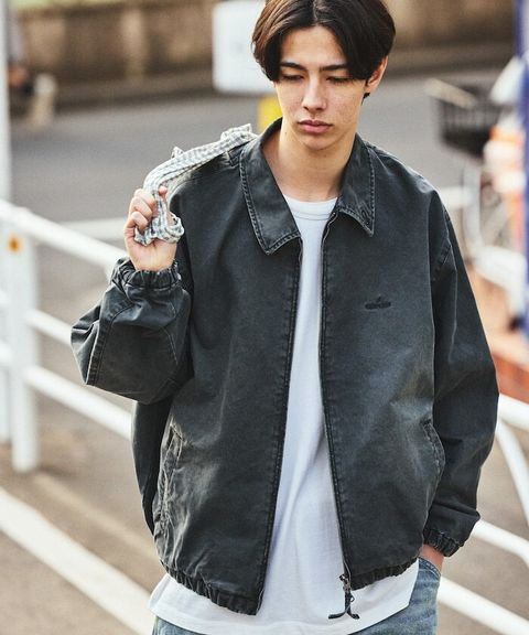 NAUTICA 水染斜紋布復古夾克_1