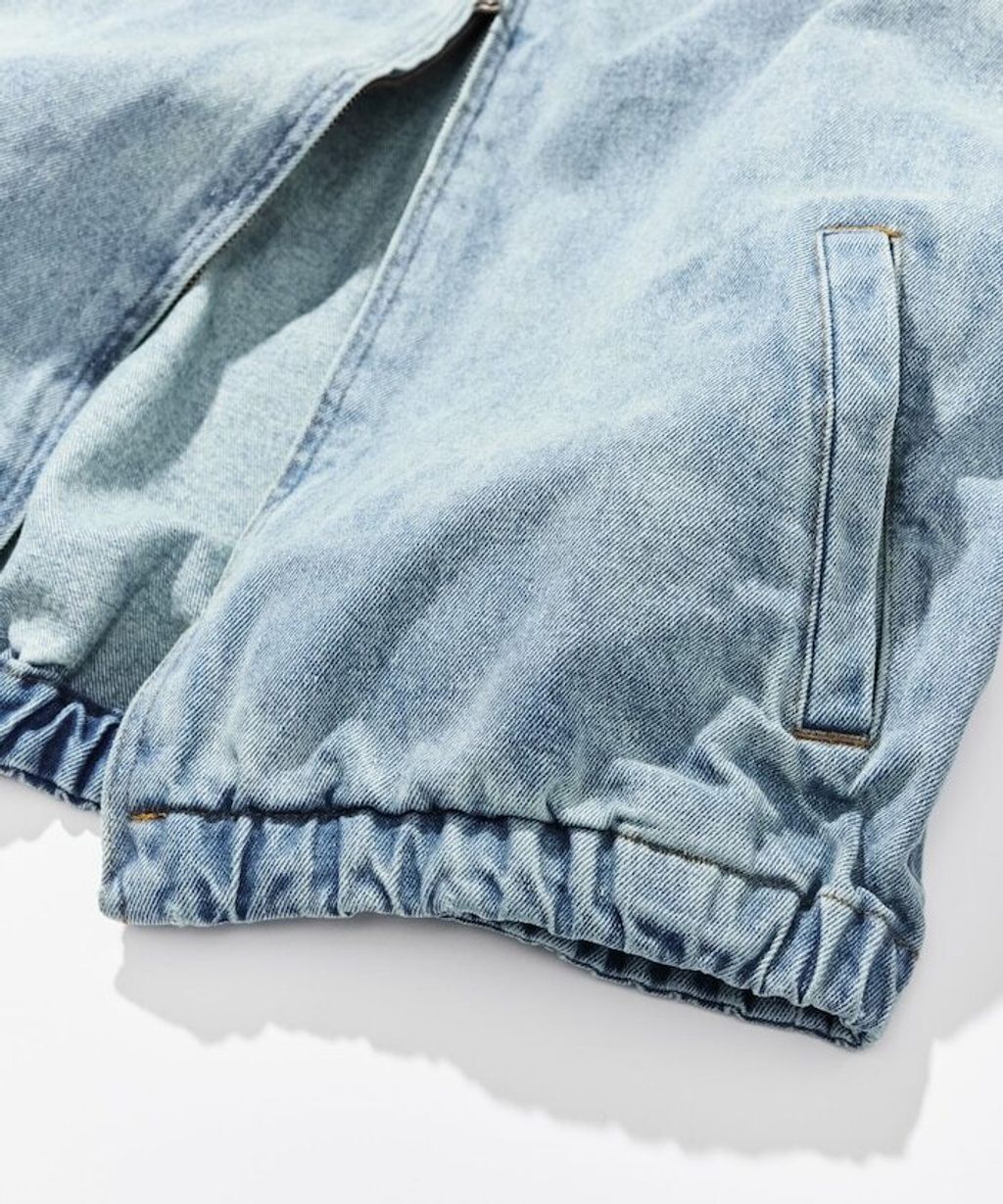 NAUTICA 水染牛仔立領外套_17