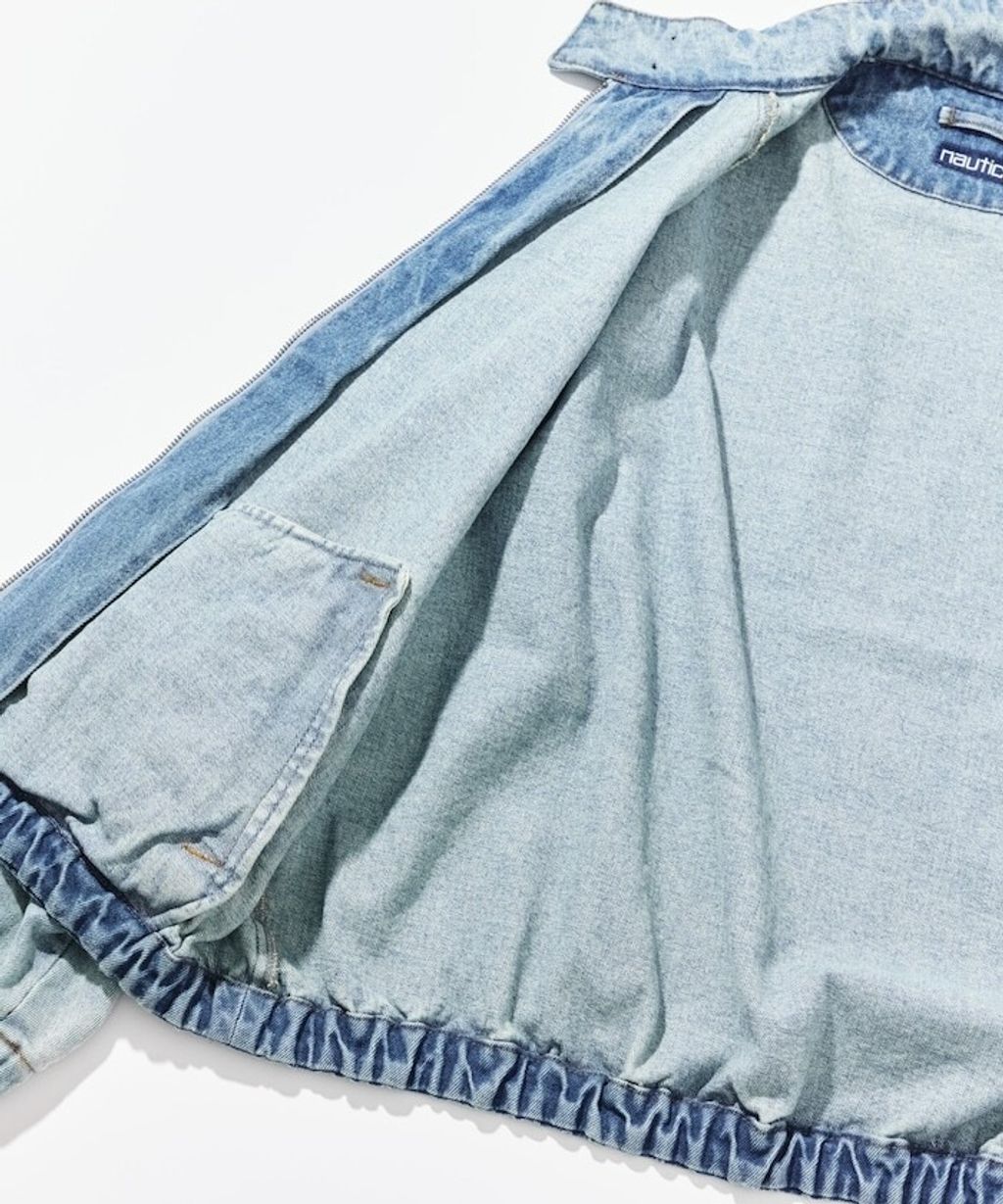 NAUTICA 水染牛仔立領外套_21