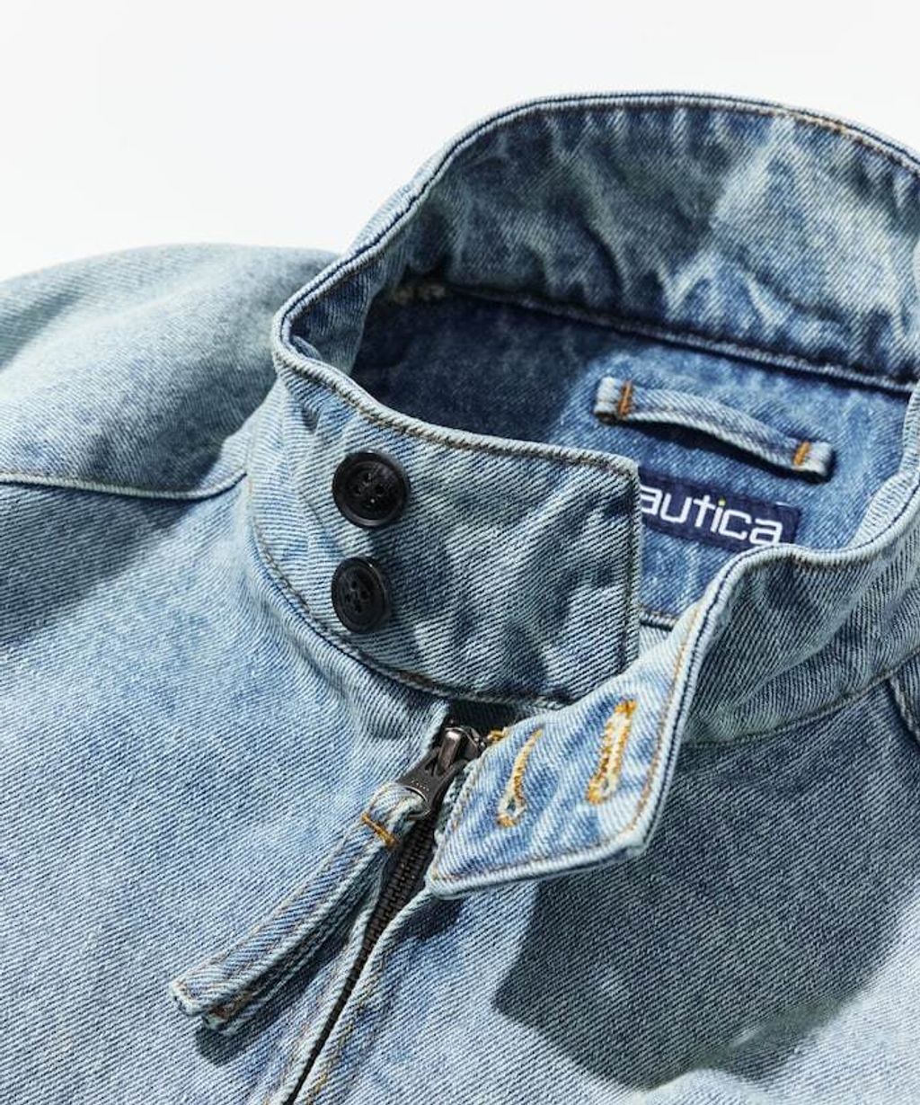 NAUTICA 水染牛仔立領外套_13