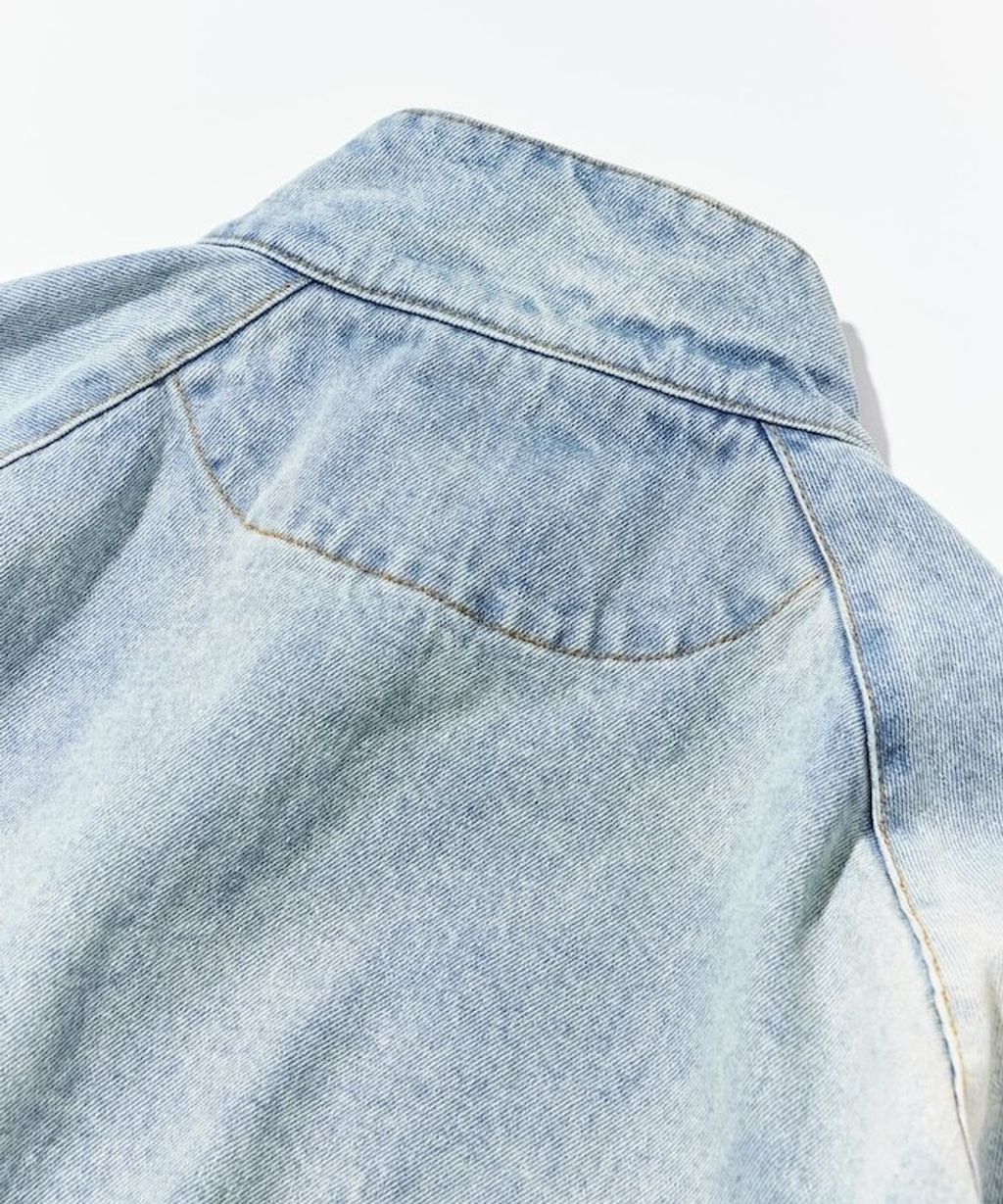 NAUTICA 水染牛仔立領外套_24