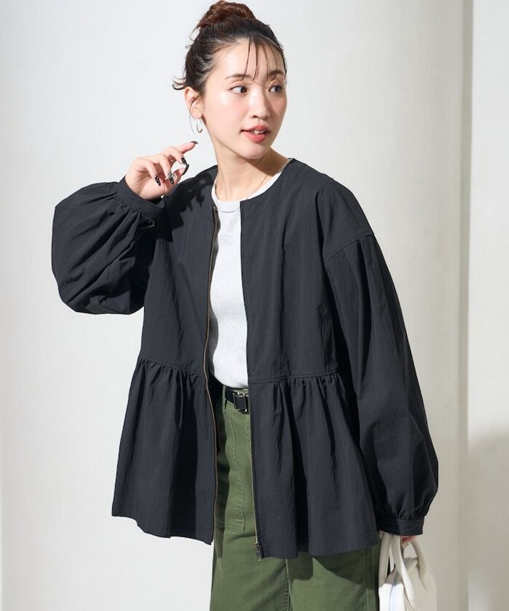 FREAKS STORE 傘擺廓型輕盈修身外套_2