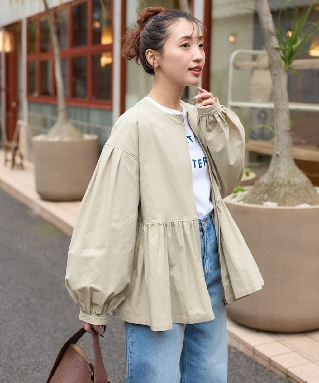 FREAKS STORE 傘擺廓型輕盈修身外套_1