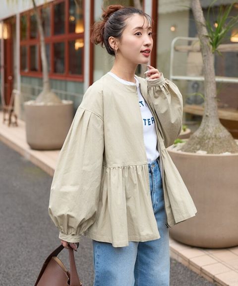 FREAKS STORE 傘擺廓型輕盈修身外套_1