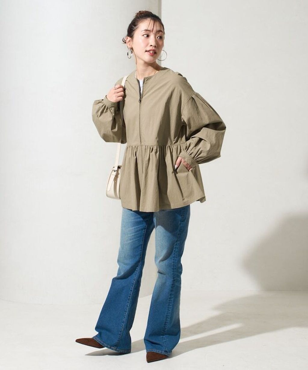 FREAKS STORE 傘擺廓型輕盈修身外套_36