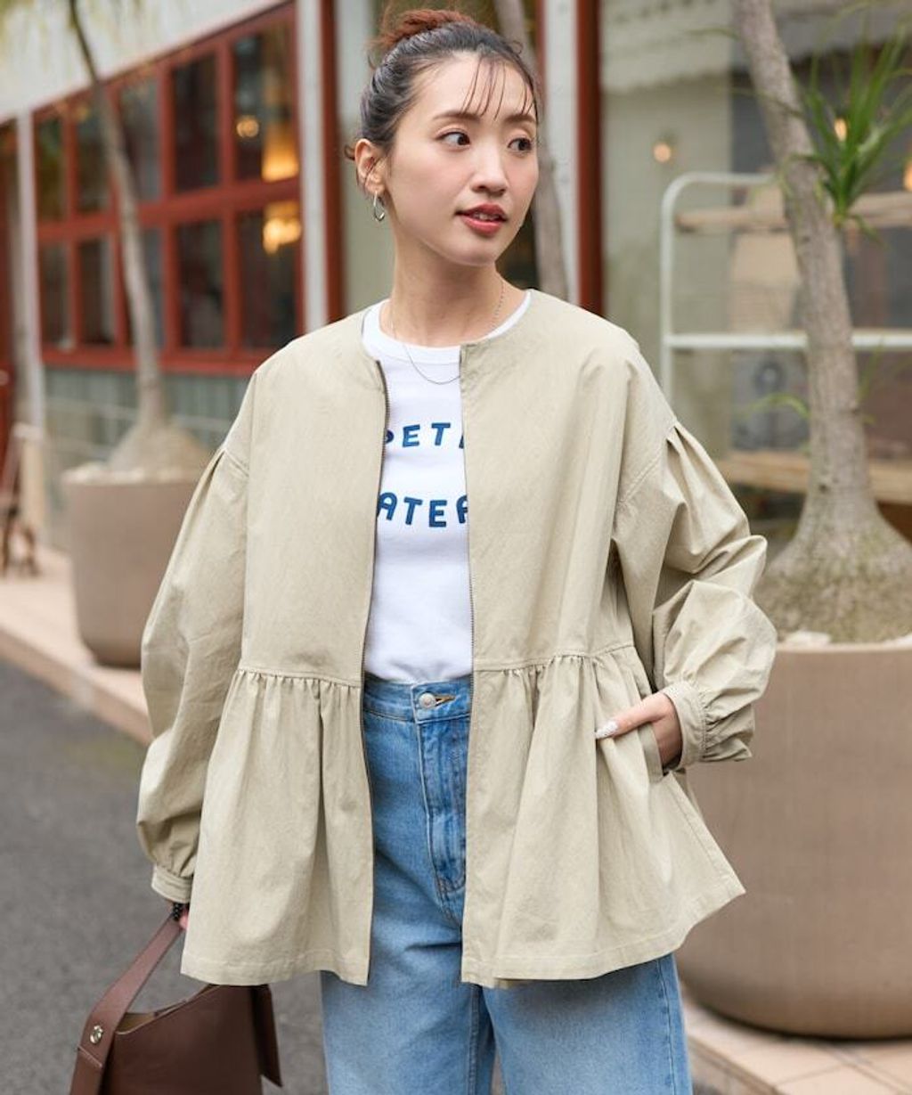 FREAKS STORE 傘擺廓型輕盈修身外套_12