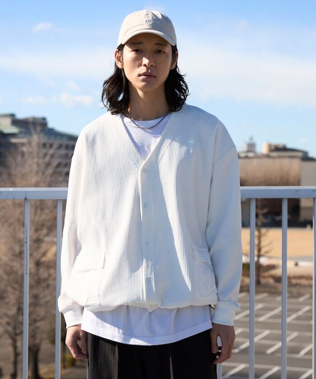 FREAKS STORE 口袋抽繩速乾機能感華夫格開襟衫_6