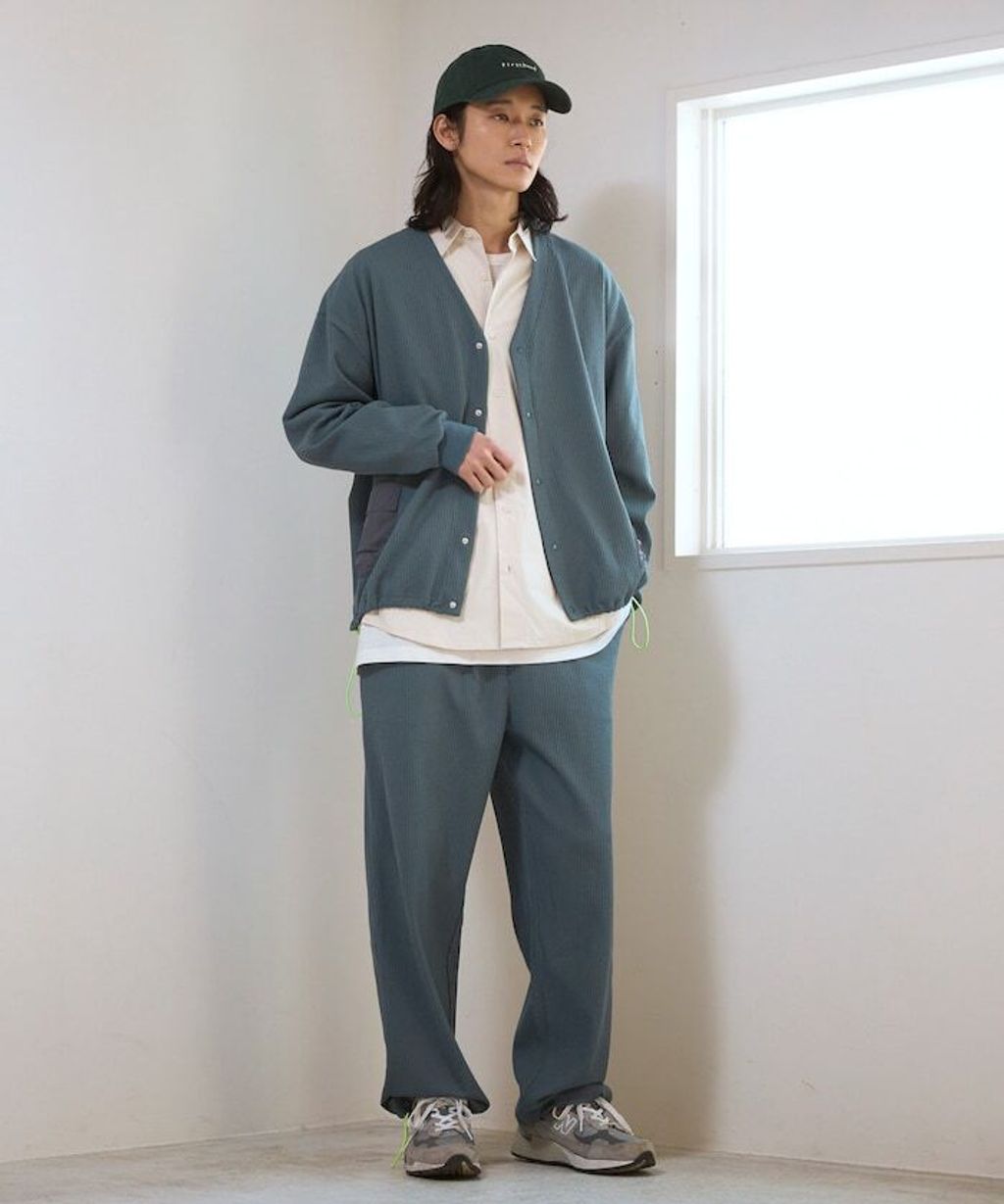 FREAKS STORE 口袋抽繩速乾機能感華夫格開襟衫_33