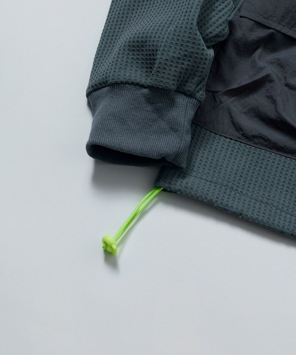 FREAKS STORE 口袋抽繩速乾機能感華夫格開襟衫_44