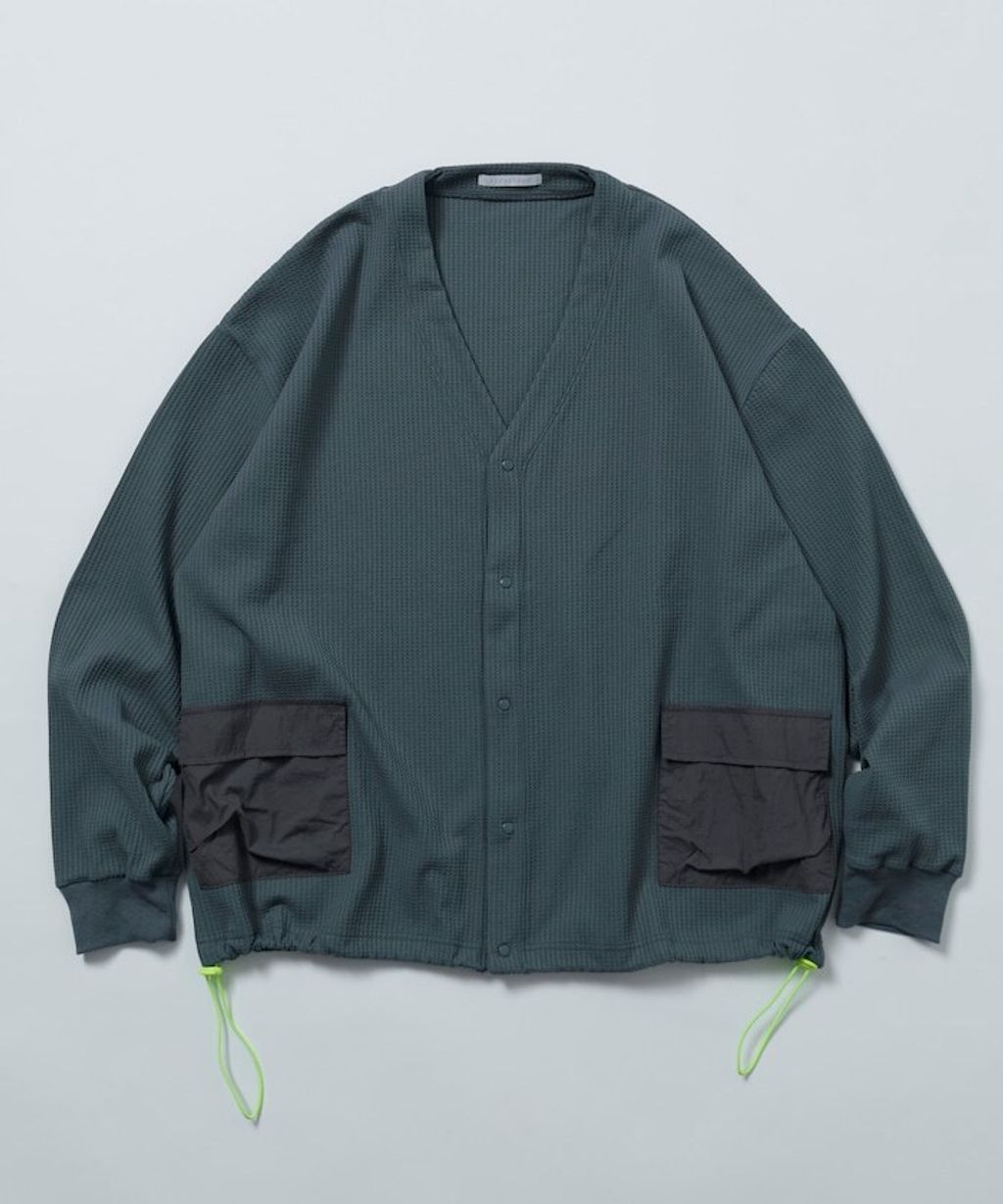 FREAKS STORE 口袋抽繩速乾機能感華夫格開襟衫_43