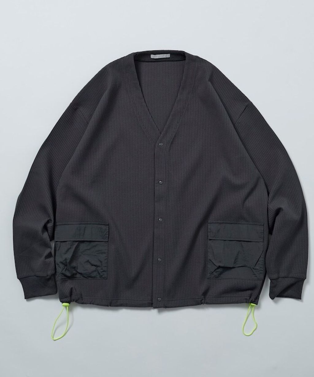 FREAKS STORE 口袋抽繩速乾機能感華夫格開襟衫_39