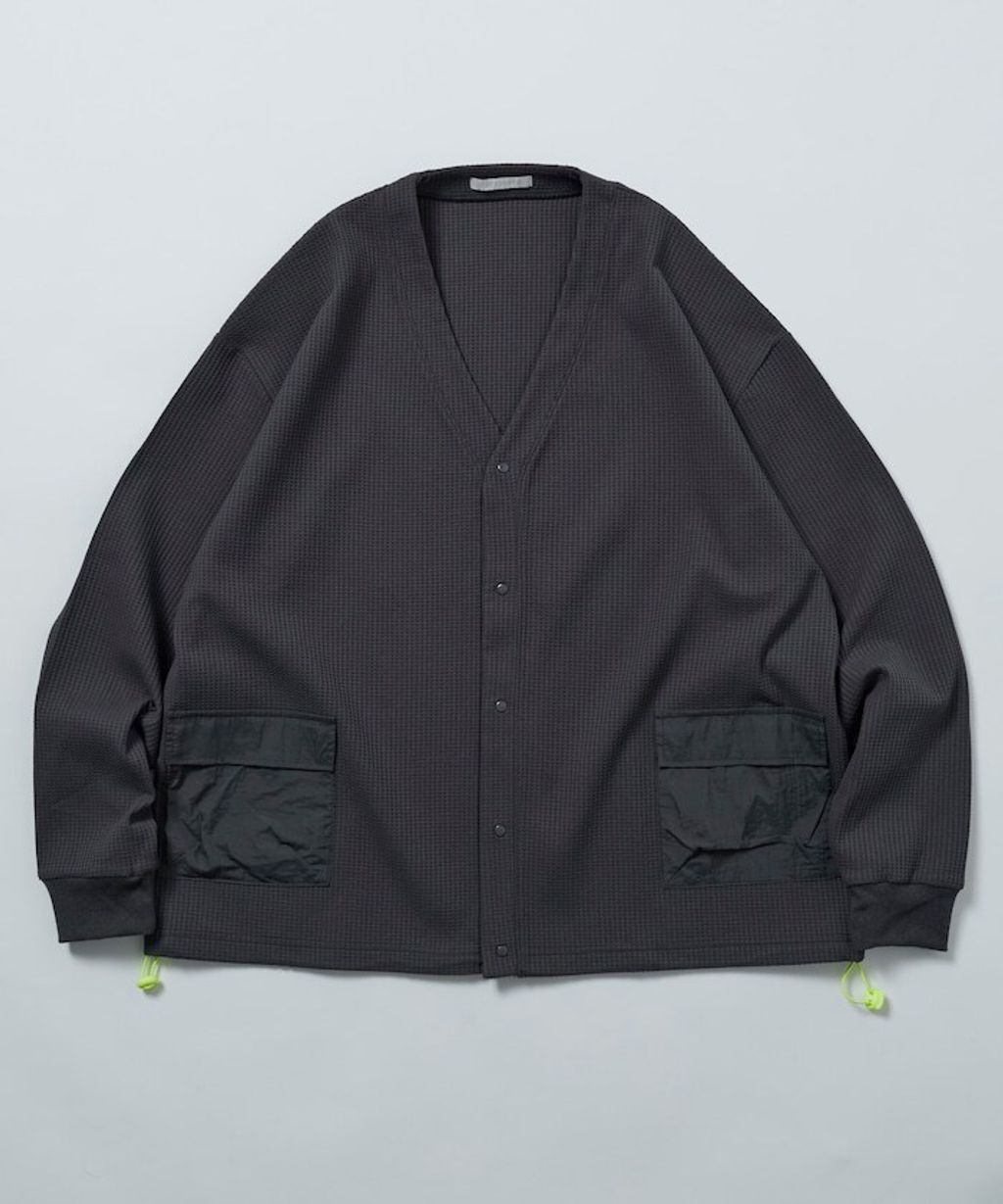 FREAKS STORE 口袋抽繩速乾機能感華夫格開襟衫_38