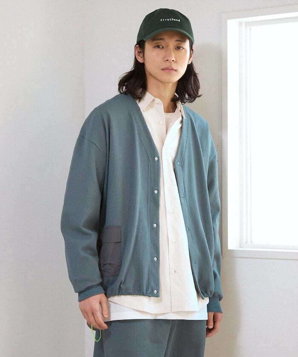 FREAKS STORE 口袋抽繩速乾機能感華夫格開襟衫_28