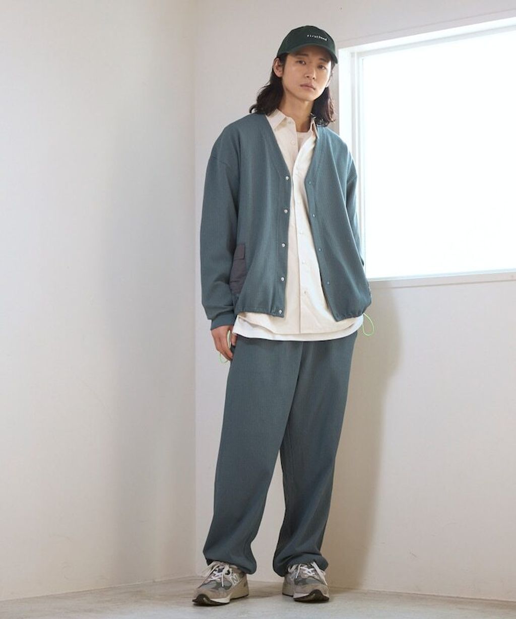 FREAKS STORE 口袋抽繩速乾機能感華夫格開襟衫_32