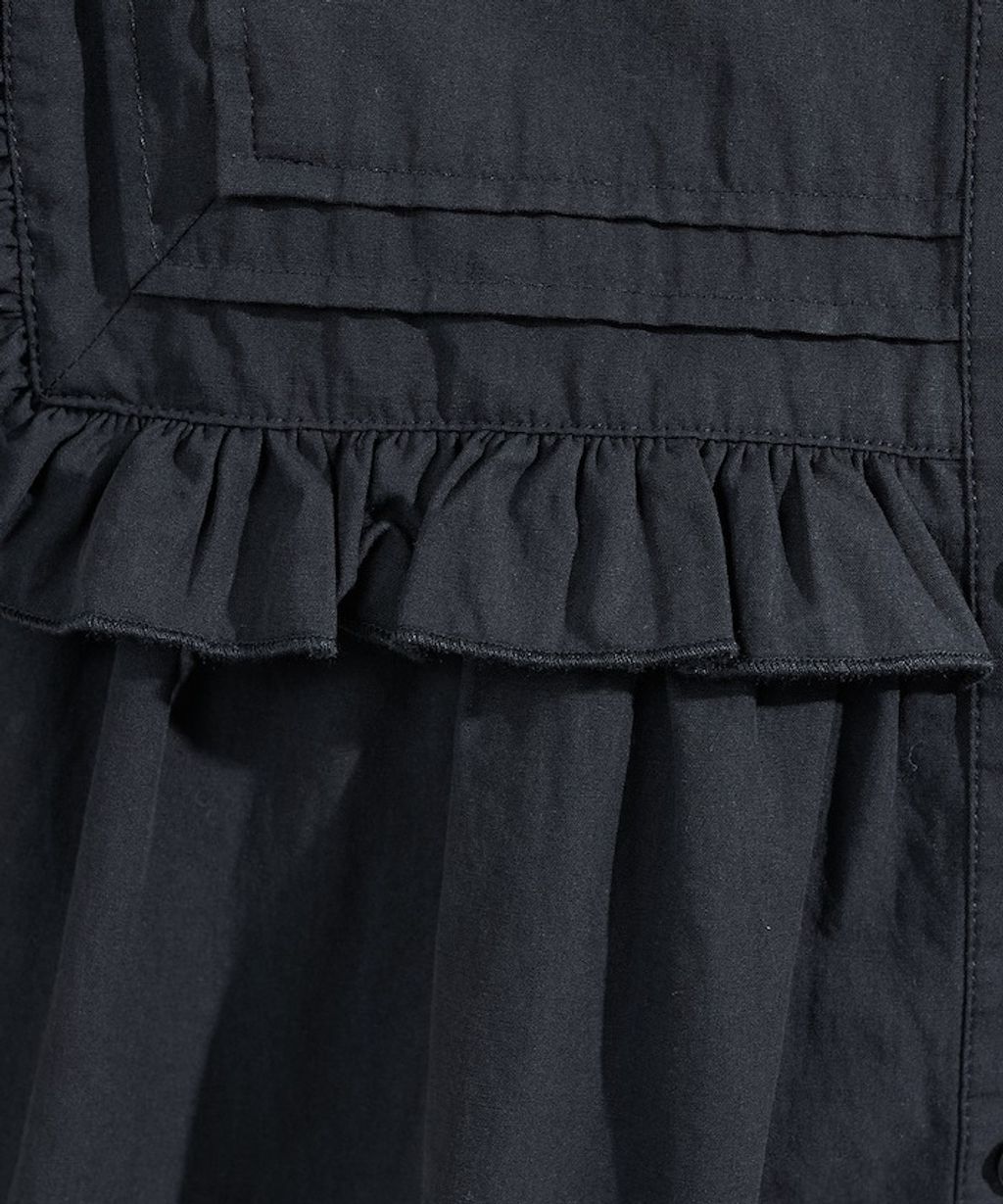 FREAKS STORE 古著感方形荷葉領純棉襯衫_27