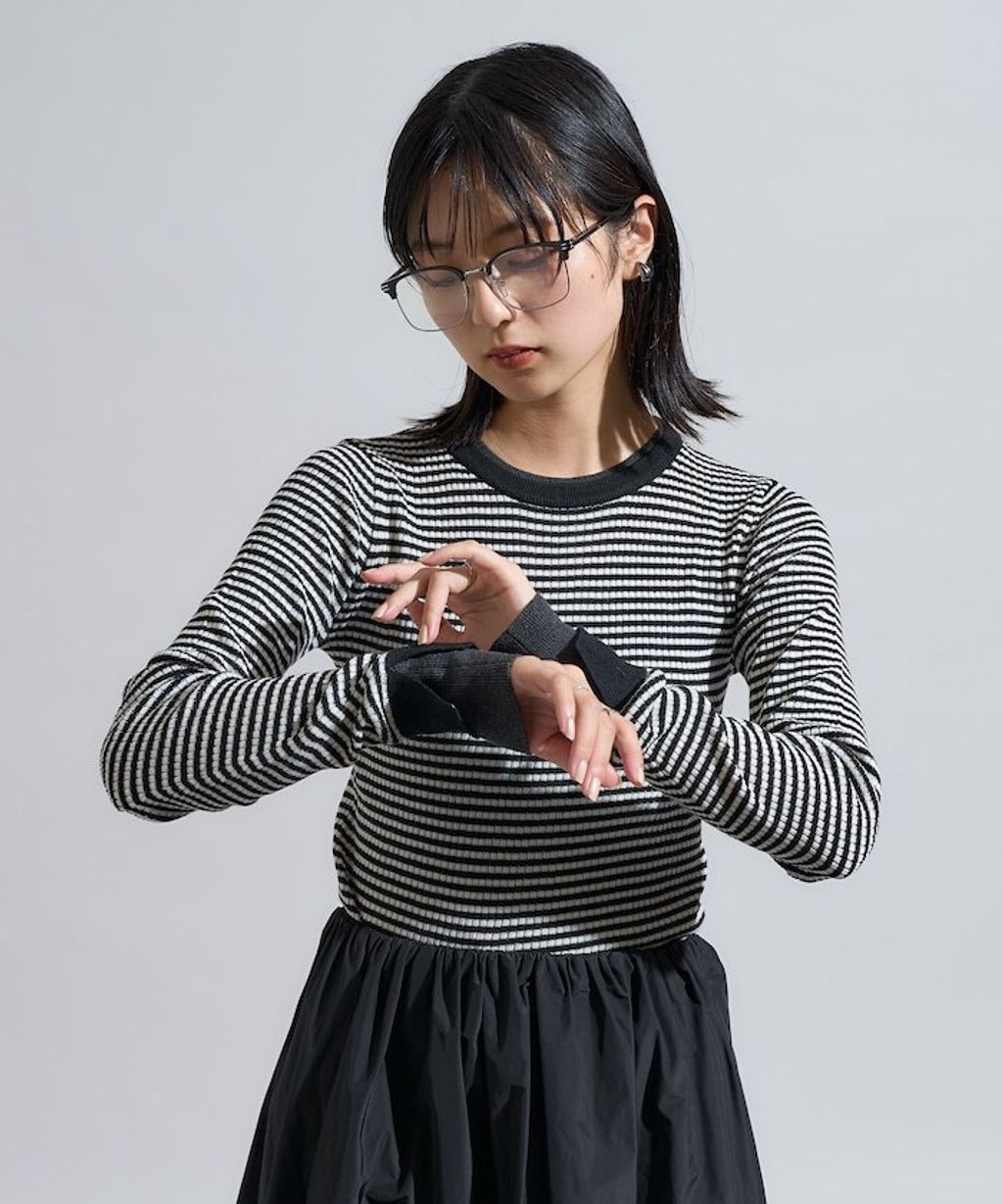 FREAKS STORE 層次感親膚彈力修身混羊毛針織衫_6