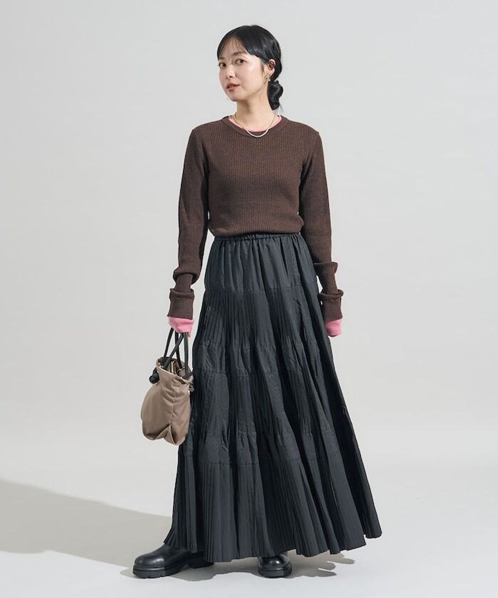 FREAKS STORE 層次感親膚彈力修身混羊毛針織衫_30