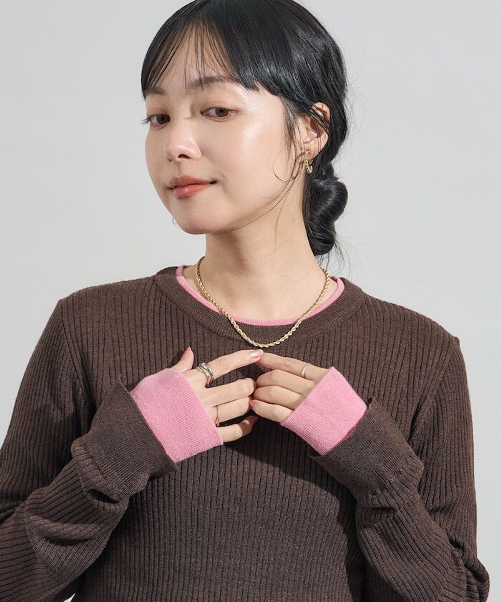 FREAKS STORE 層次感親膚彈力修身混羊毛針織衫_40