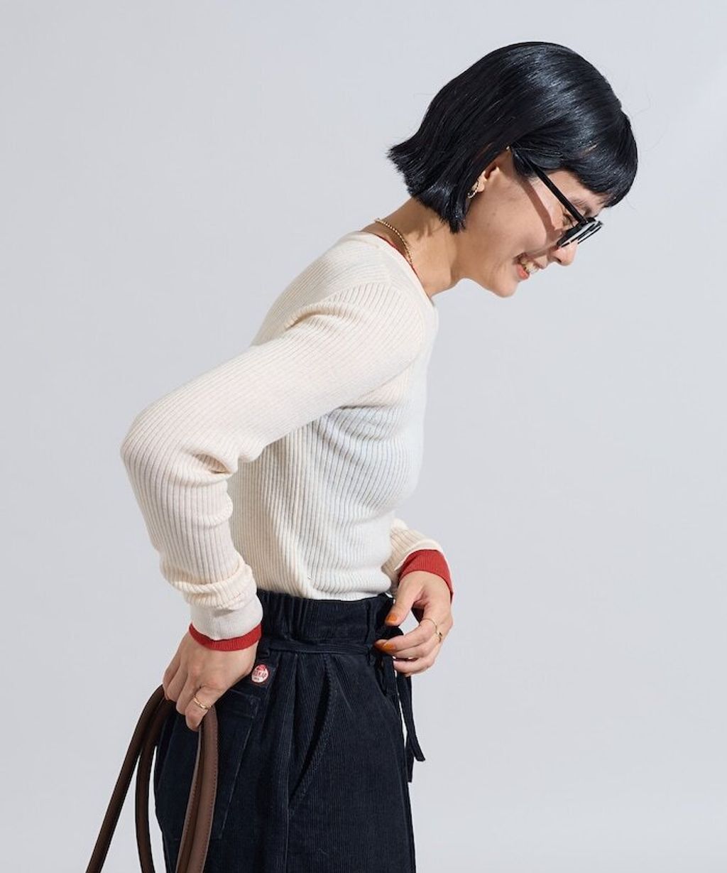 FREAKS STORE 層次感親膚彈力修身混羊毛針織衫_25