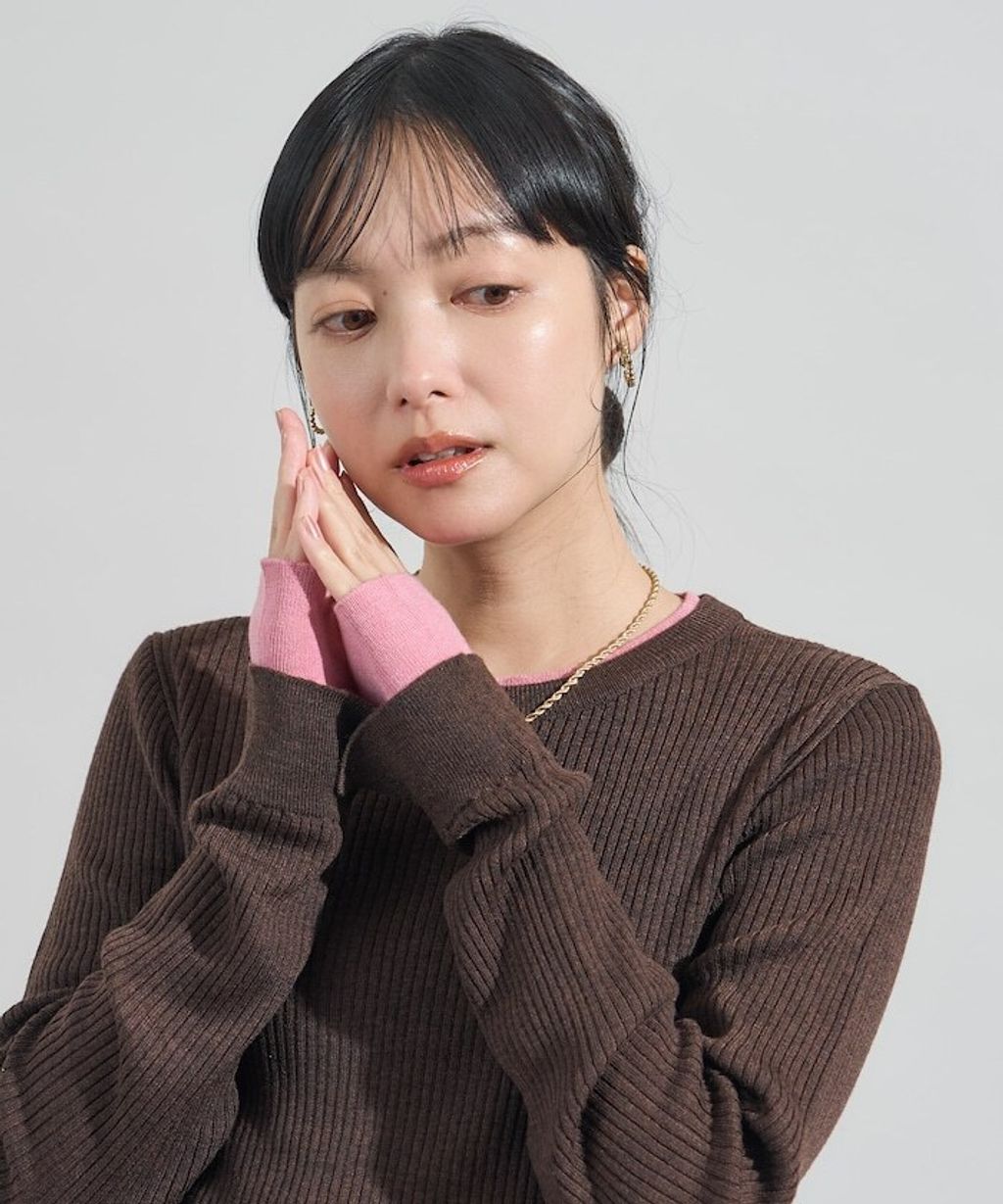 FREAKS STORE 層次感親膚彈力修身混羊毛針織衫_36