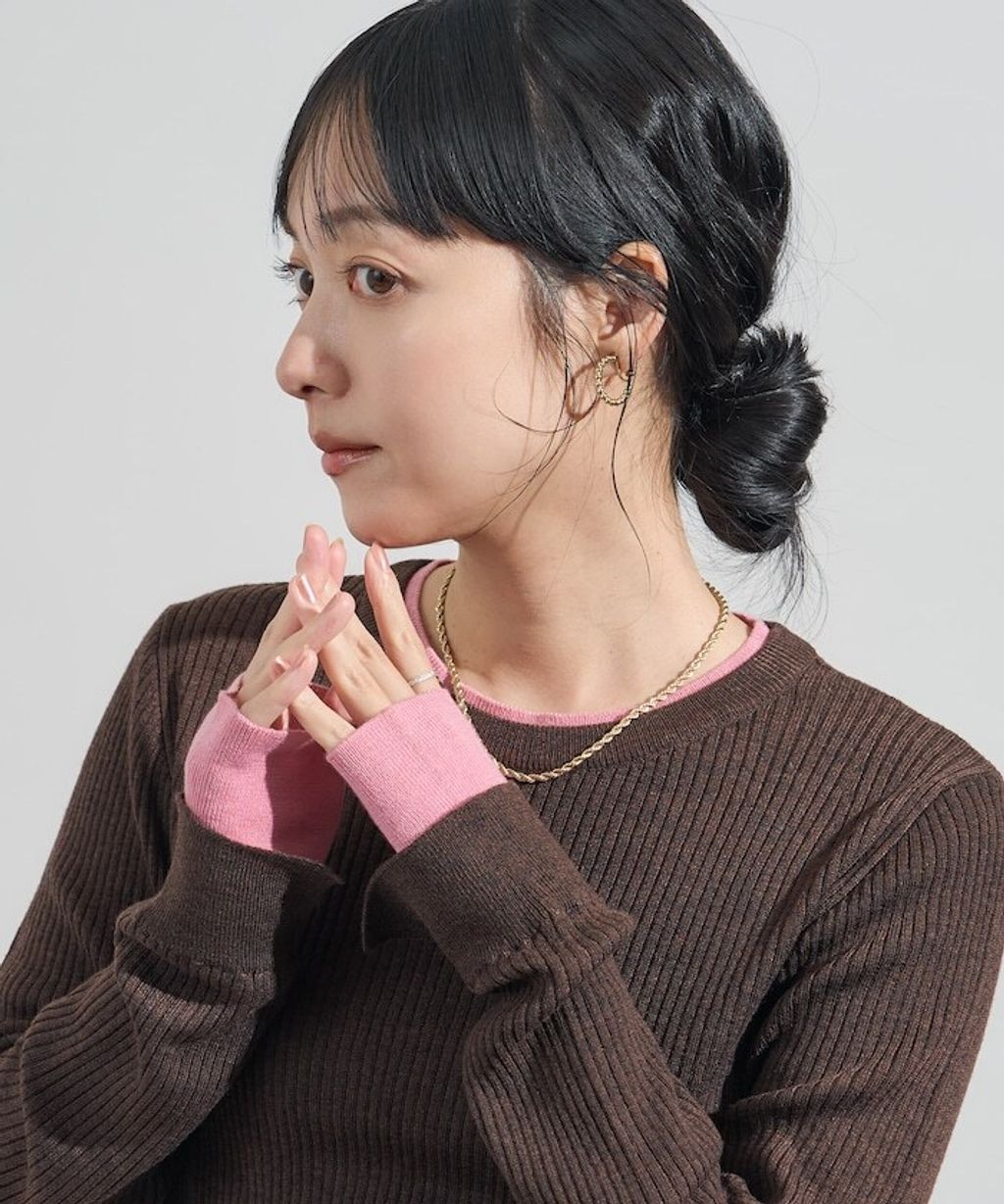 FREAKS STORE 層次感親膚彈力修身混羊毛針織衫_37