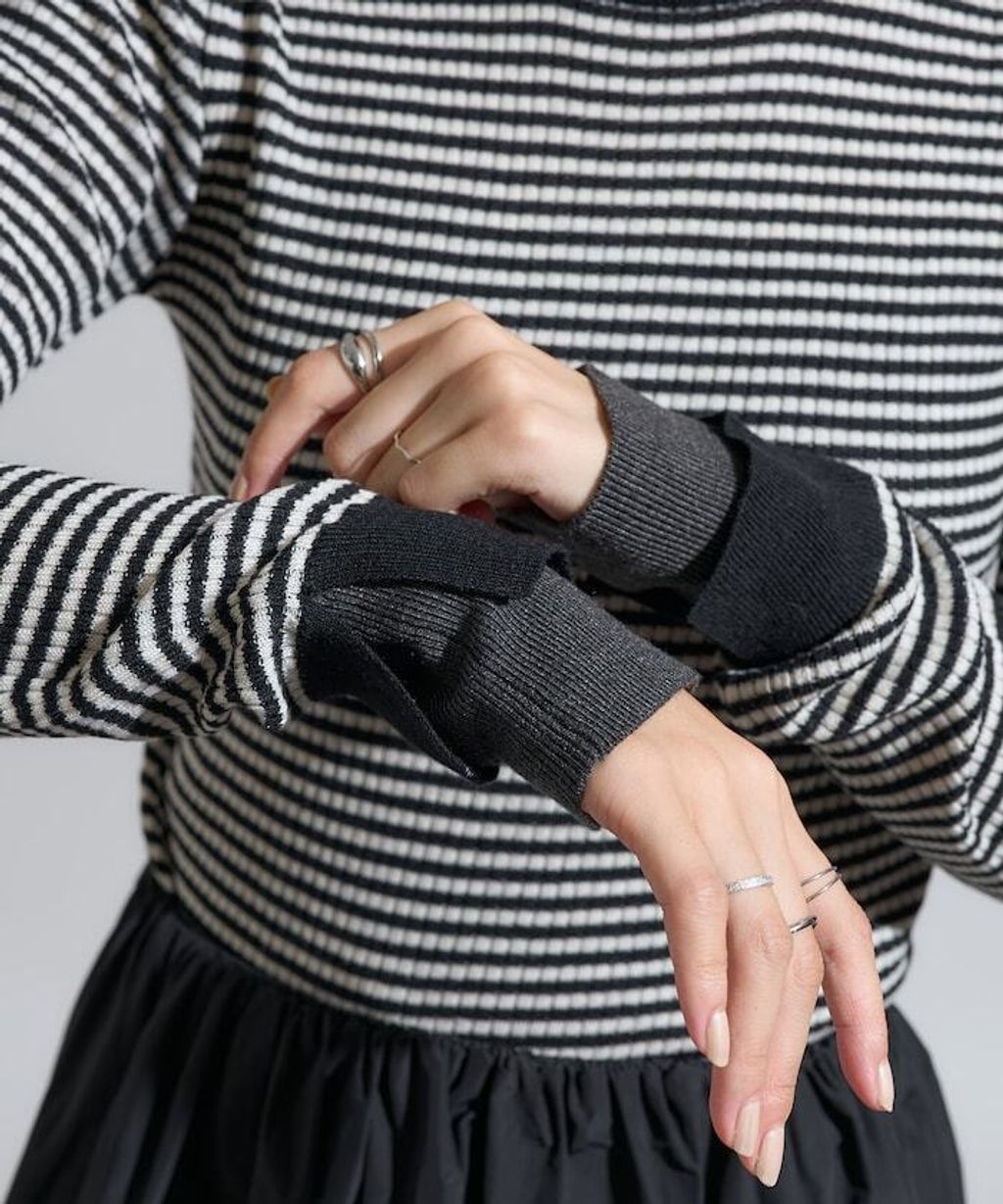 FREAKS STORE 層次感親膚彈力修身混羊毛針織衫_17