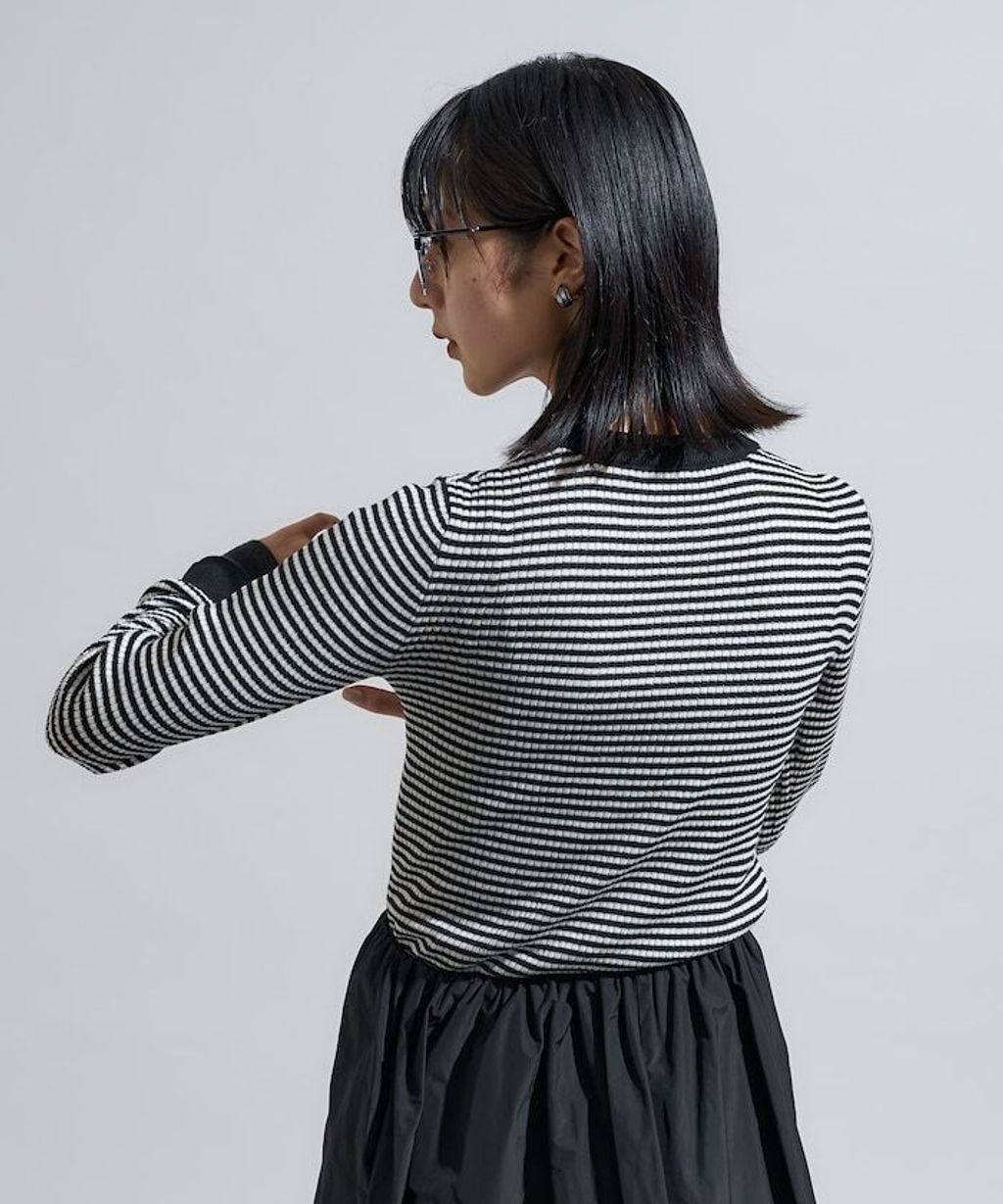 FREAKS STORE 層次感親膚彈力修身混羊毛針織衫_15