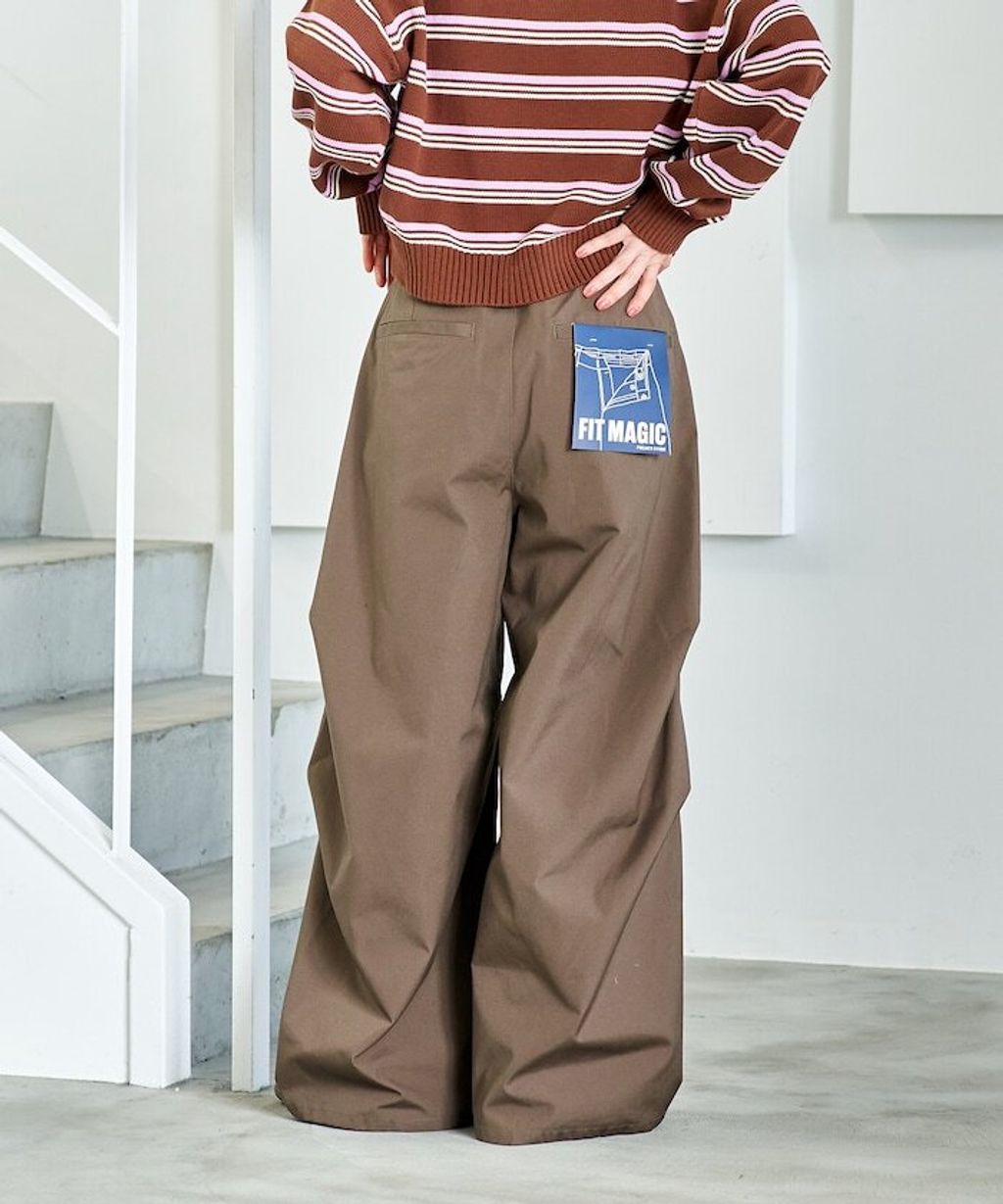 FREAKS STORE FIT MAGIC止滑內腰頭立體寬褲_19