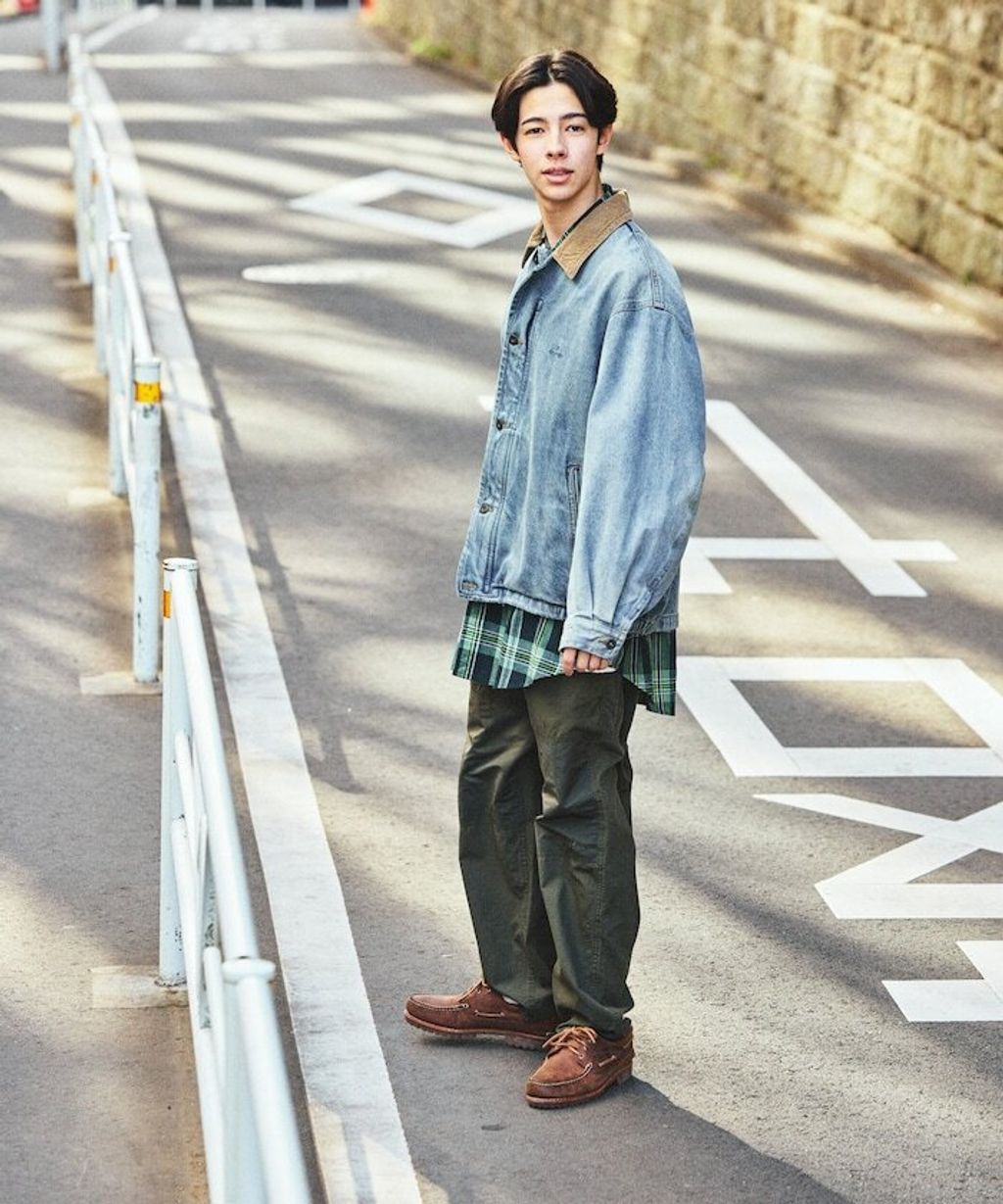 FREAKS STORE 燈芯絨領13.5oz復古水染牛仔外套_5