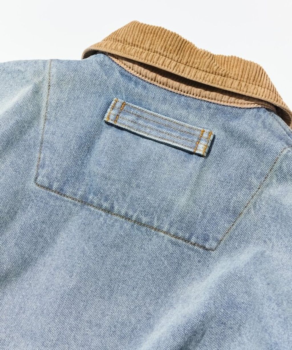 FREAKS STORE 燈芯絨領13.5oz復古水染牛仔外套_27