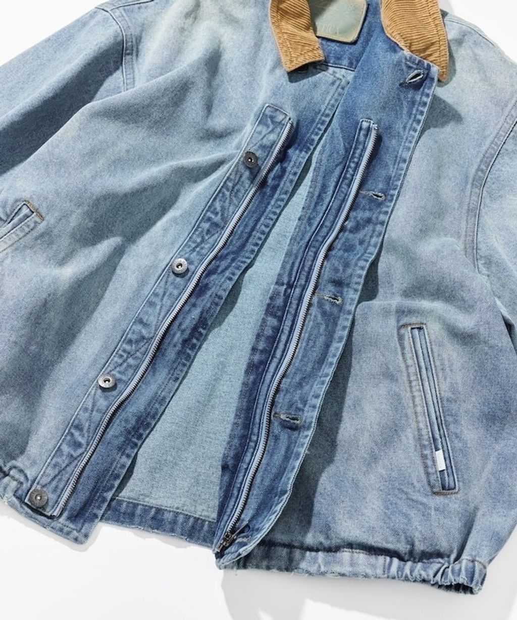 FREAKS STORE 燈芯絨領13.5oz復古水染牛仔外套_23