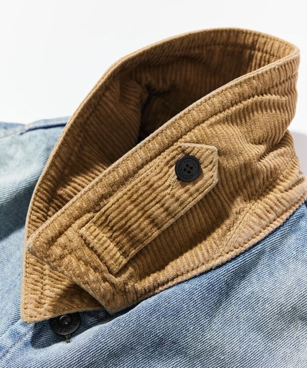 FREAKS STORE 燈芯絨領13.5oz復古水染牛仔外套_22