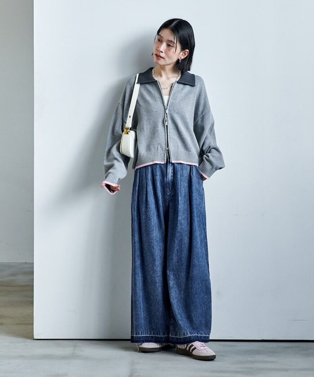 FREAKS STORE 復古感垂墜感丹寧牛仔寬褲_39