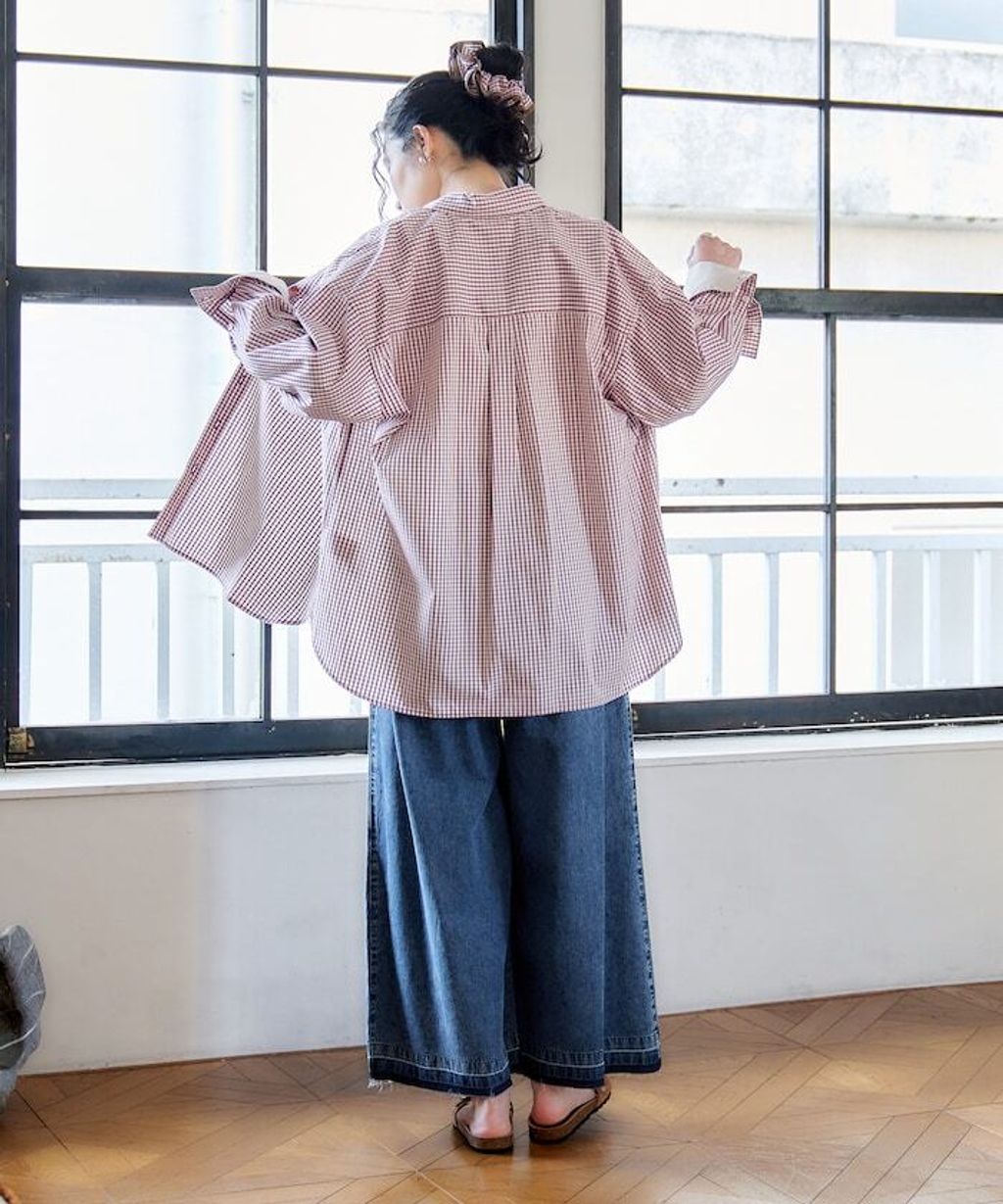 FREAKS STORE 復古感垂墜感丹寧牛仔寬褲_29