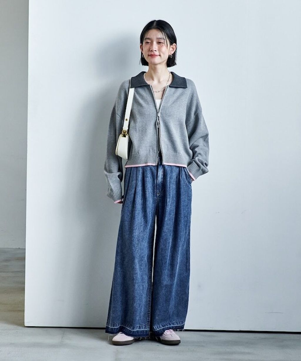 FREAKS STORE 復古感垂墜感丹寧牛仔寬褲_35
