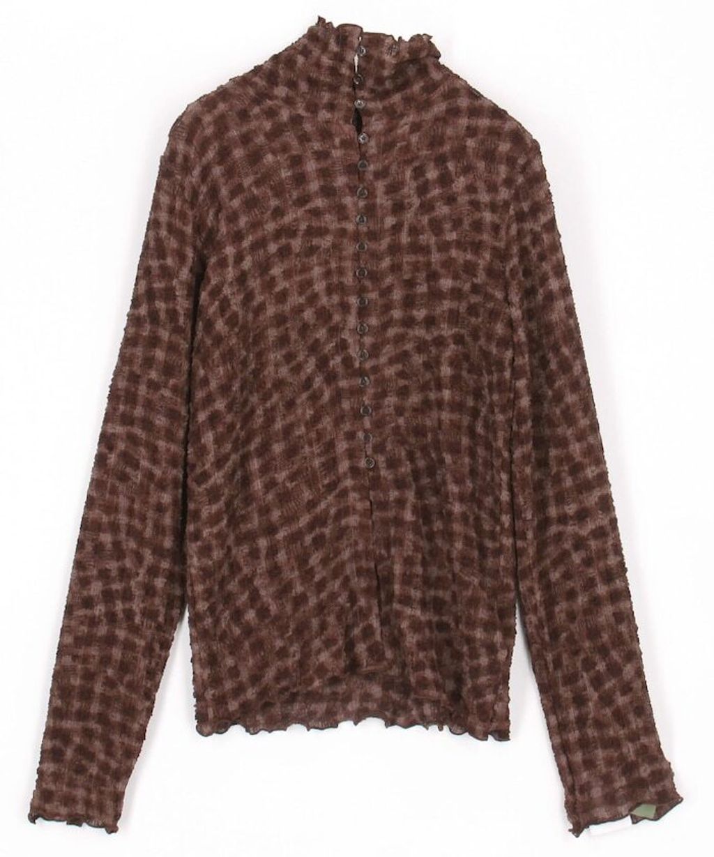 FREAKS STORE 立體泡泡針織格紋襯衫_45