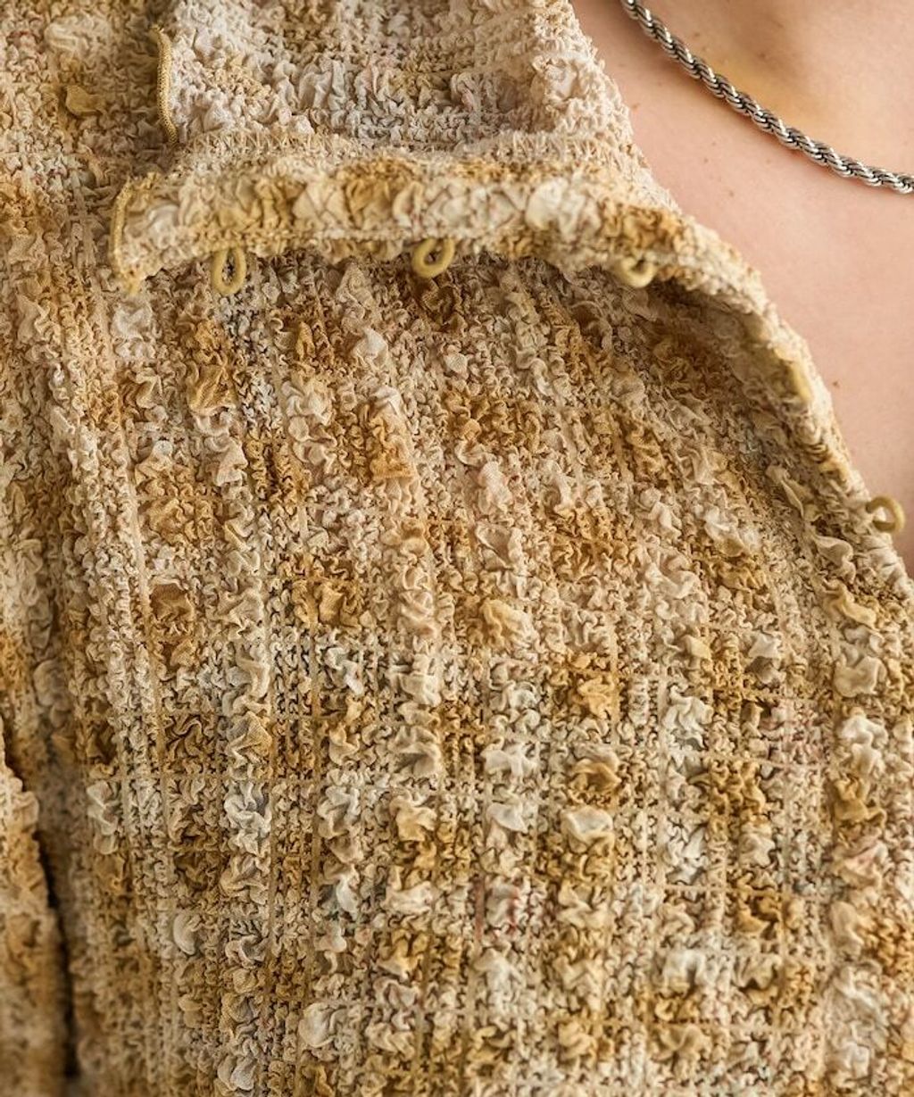 FREAKS STORE 立體泡泡針織格紋襯衫_35