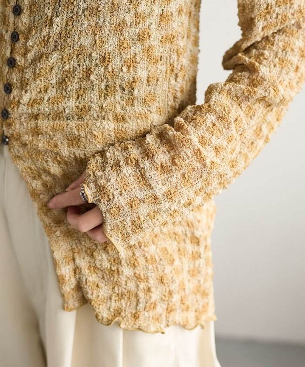 FREAKS STORE 立體泡泡針織格紋襯衫_33