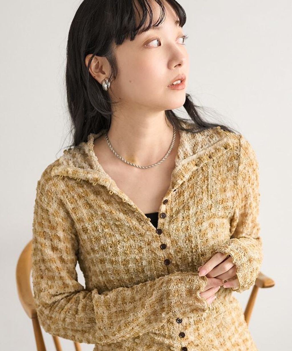 FREAKS STORE 立體泡泡針織格紋襯衫_28