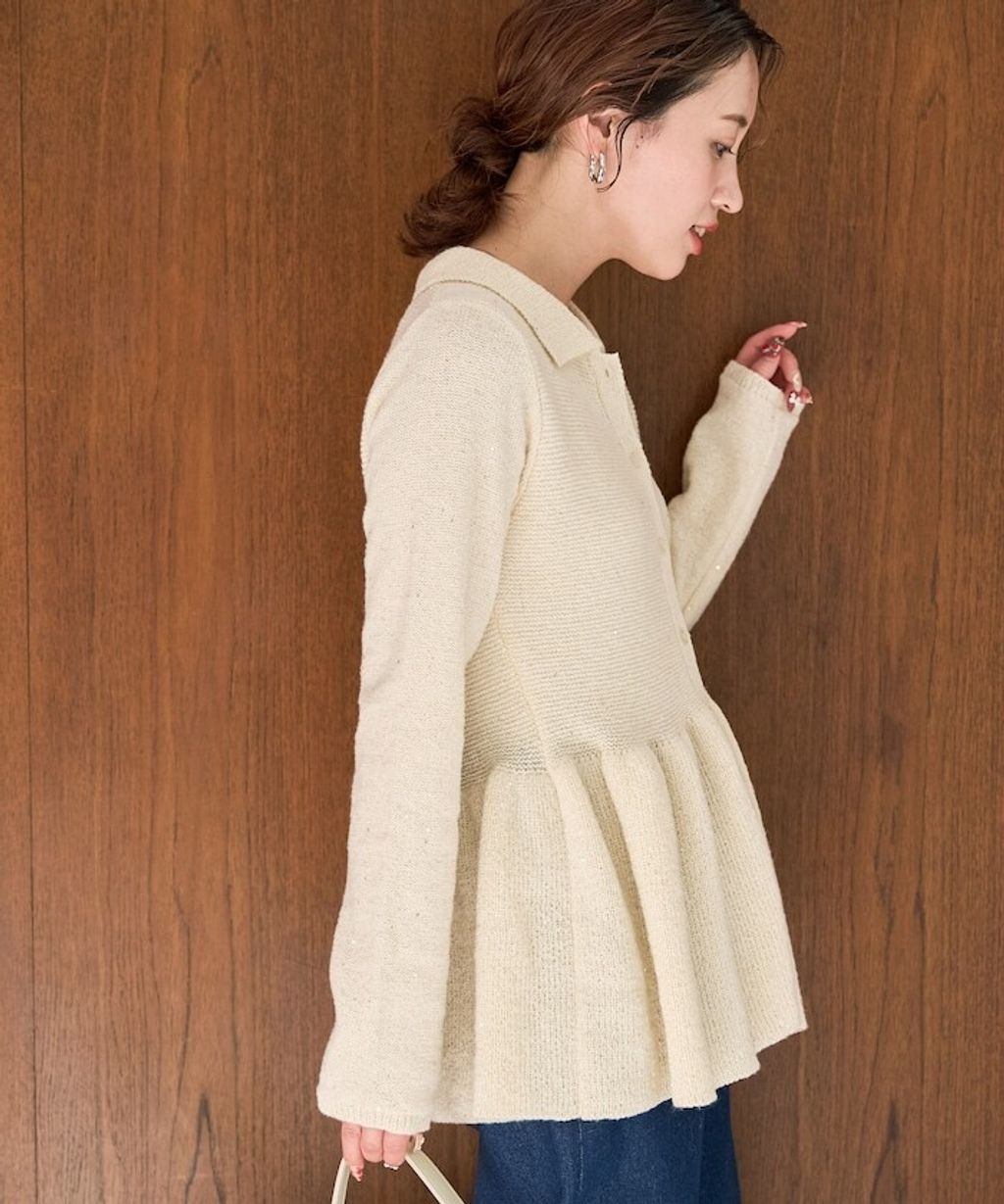 FREAKS STORE 傘擺收腰襯衫式開襟衫_8