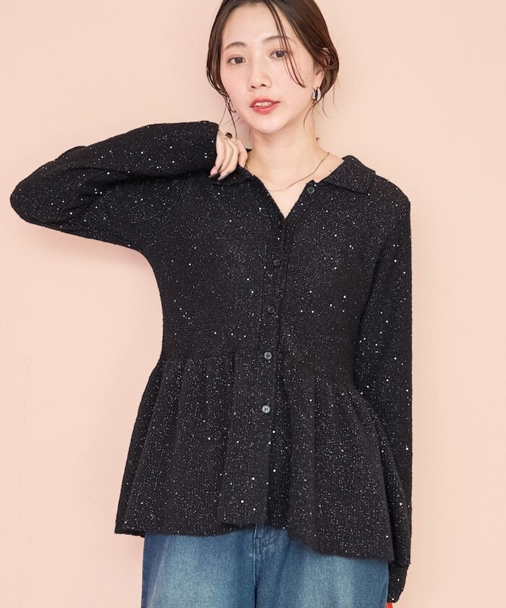 FREAKS STORE 傘擺收腰襯衫式開襟衫_30