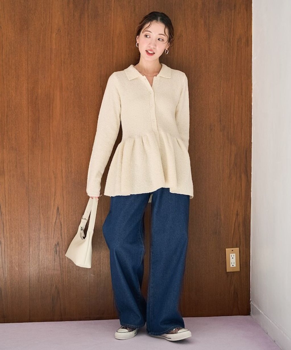 FREAKS STORE 傘擺收腰襯衫式開襟衫_10