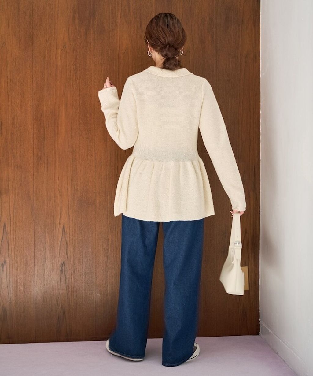 FREAKS STORE 傘擺收腰襯衫式開襟衫_12