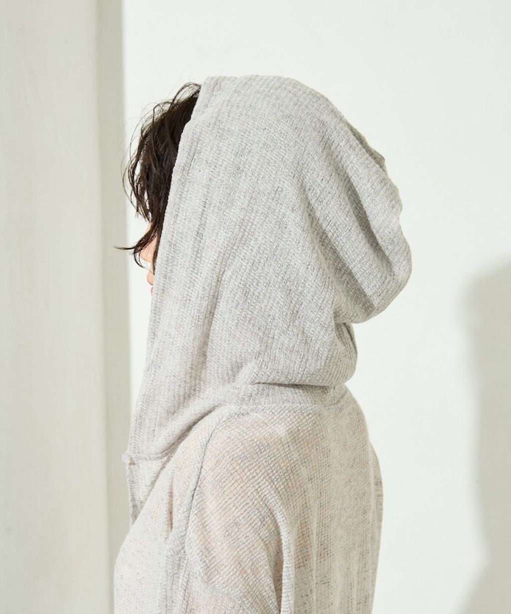 FREAKS STORE 透膚華夫格連帽長袖上衣_50