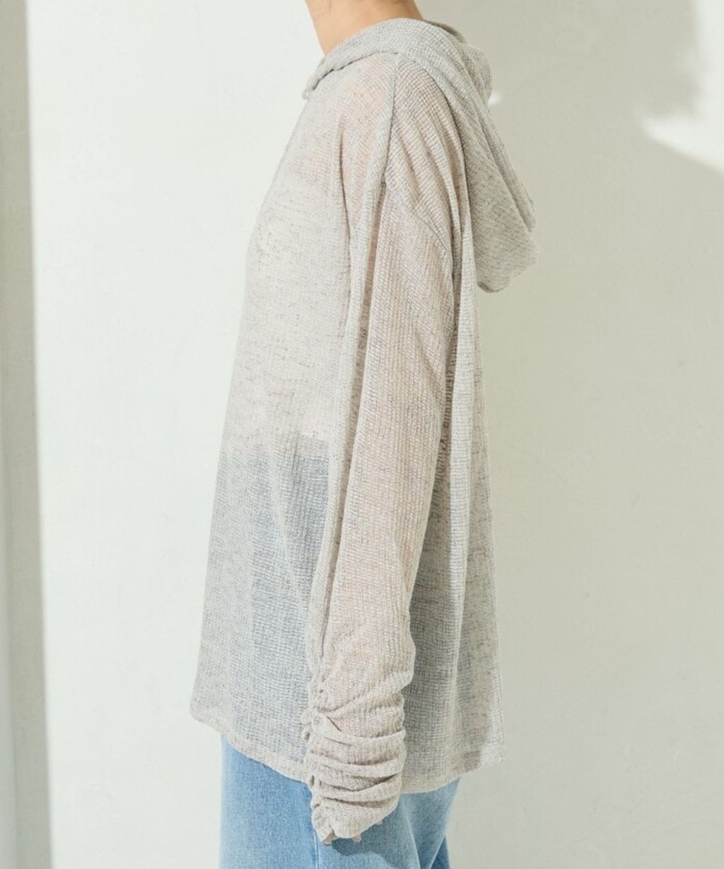 FREAKS STORE 透膚華夫格連帽長袖上衣_41