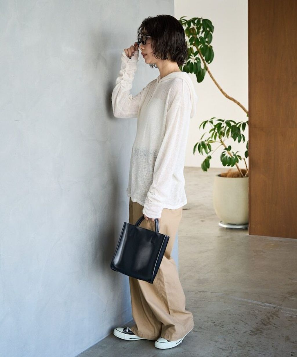 FREAKS STORE 透膚華夫格連帽長袖上衣_30