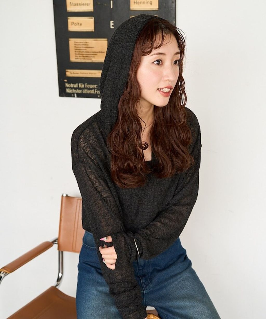 FREAKS STORE 透膚華夫格連帽長袖上衣_20